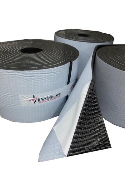 TÜRKELİ Kauçuk Bant Oto Ses Yalıtımı 6mm Kendinden Yapışkanlı 15 Cm X 10 Metre