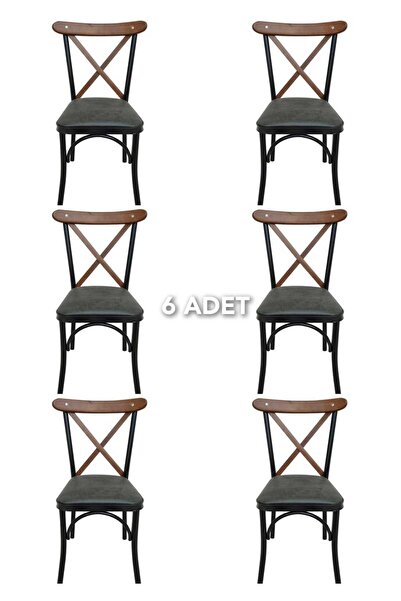 RUHAT METAL Mutfak Sandalye Cafe Sandalye Salon Sandalye Çapraz Tonet Sandalye