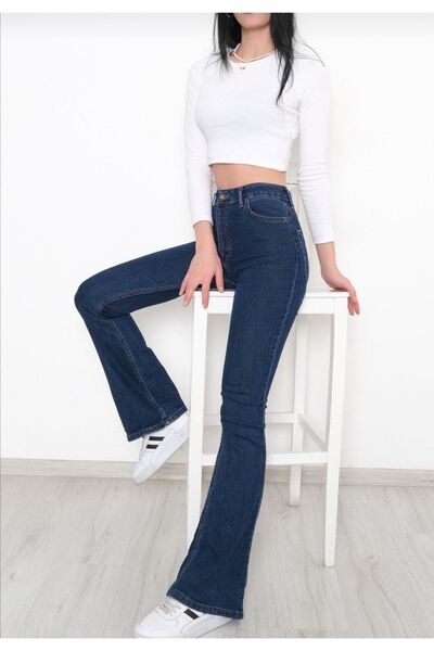 ByCukurovaFrango Monera Flare Jeans - Ισπανικό τζιν, ψηλόμεσο που δεν ξεθωριάζει