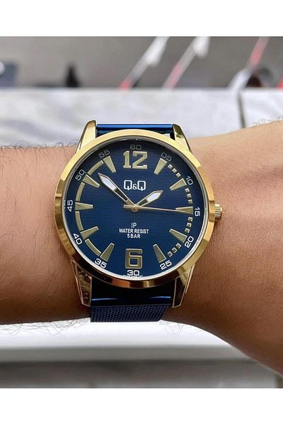 Q&Q  Men's Straw Cord Wristwatch