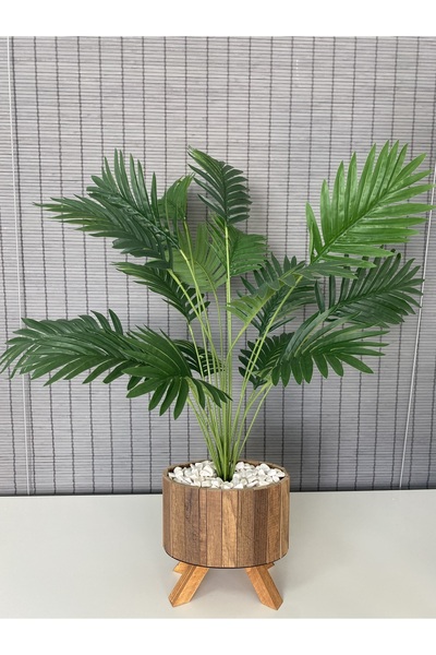 Bahçem Yapay Ağaç Areka Ağacı Palmiye Ağacı Salon Bitkisi 18 Yaprak 90cm