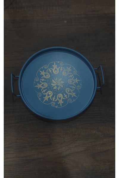 METALAY Presentation Serving Tray with Metal Handle