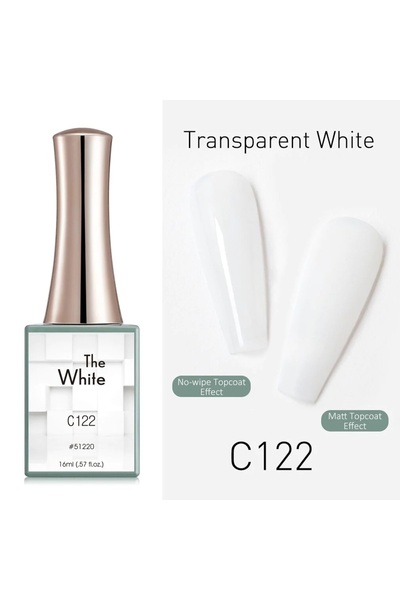 Canni Beyazı 16 Ml Uv Led Kalıcı Oje Transparent White