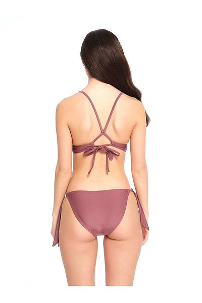 TOO SALTY SWIMWEAR Γυναικείο σετ μπικίνι με επικάλυψη Dusty Rose 23s100st
