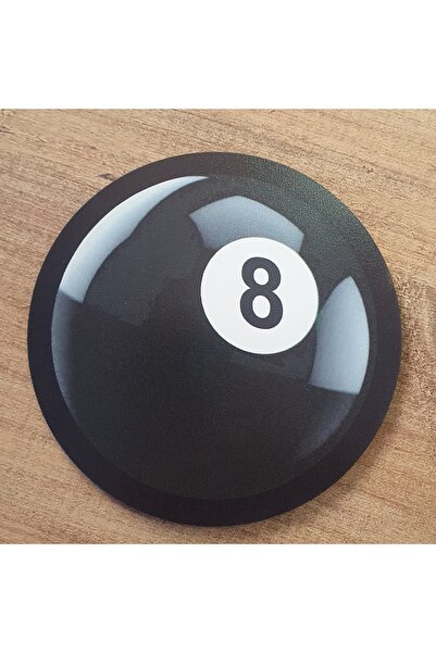 fırsatlar diyarı Bilardo Topu Ahşap Bardak Altlığı (6 Adet)