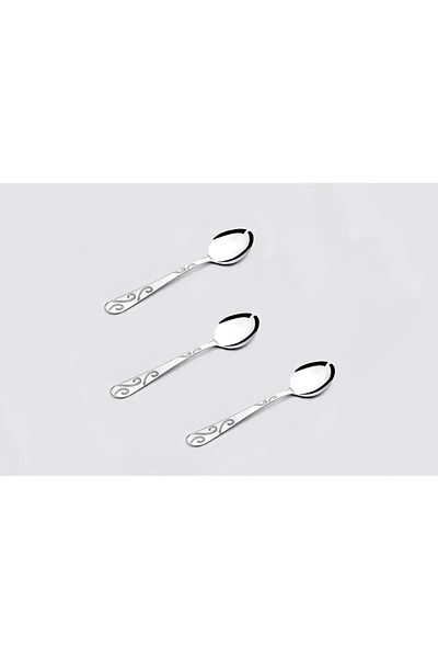 ViATOM Powdered Steel 12-Person Spiral Model Teaspoon