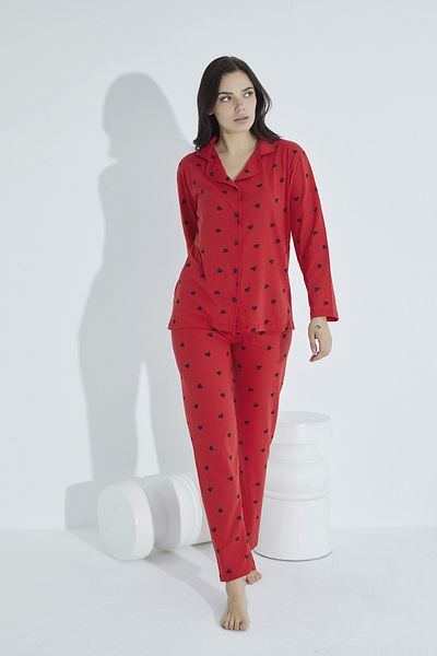 ELİTOL Buttoned Comfortable Pajama Set