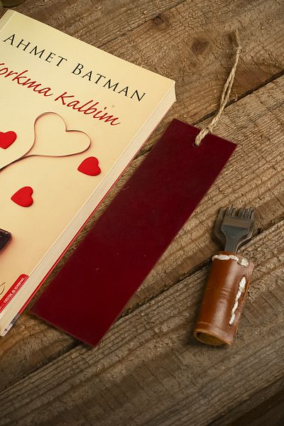 Lost Slope Leather Bookmark - Real Leather & Handmade