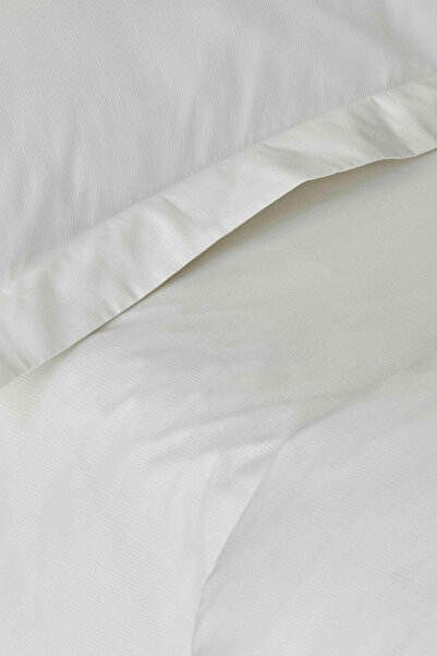 Karaca Home Λευκό 100% Βαμβακερό Σετ Παπλωματοθήκης King Size - Back To Basic