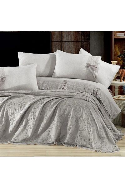 KÜBRAHOME'S Rosella Lace Duvet Cover Set + Pike 7 Piece Set gentle home