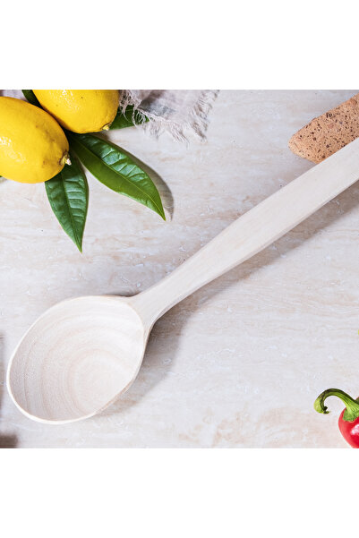 Hedisam Serving Written Wooden Spoon, Wooden Spoon 31 Cm