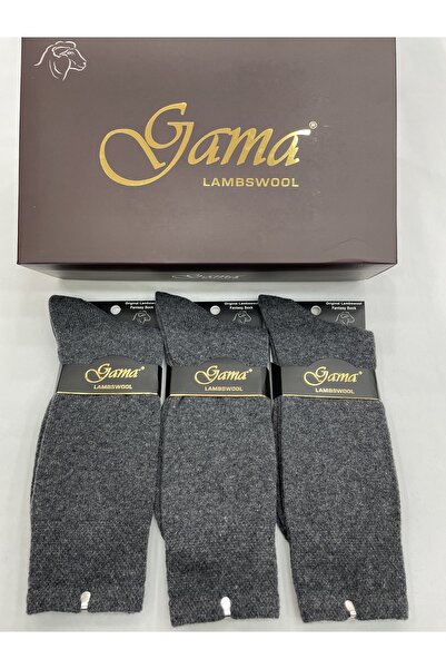 Gama Çorap 3 Pieces of Genuine Lamb Wool Thick Winter Men's Socks