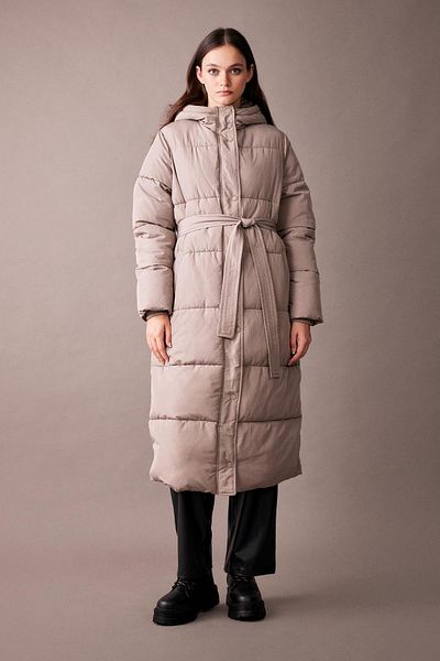 DeFacto Langer, wasserdichter Parka mit Gürtel und Kapuze - A0916ax23cw