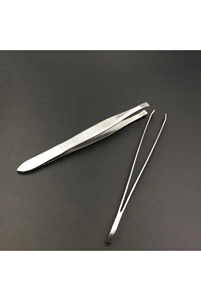 xolo Metalik Gri Klasik Düz Uçlu Kaydırmaz Cımbız XLC505