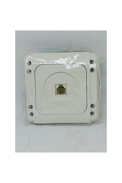 VİKO Snowdrop White Numeris Telephone Socket