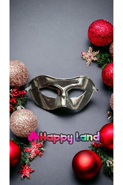 Happyland New Year's Black Ball Mask New Year's Accessory Plastic Ball Mask