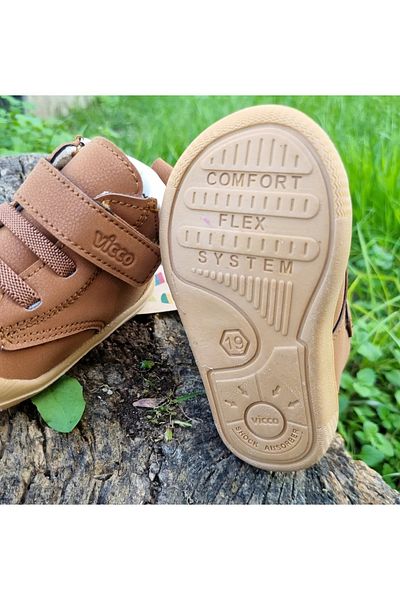 Vicco VİCCO Paw BROWN Baby Orthopedic İlkadım Shoes BOOTS