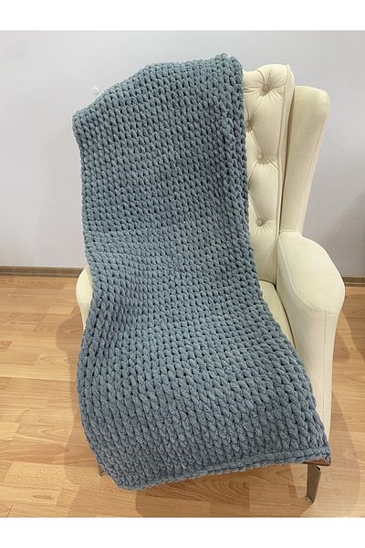 VATOL KNITTED TV BLANKET - TV BLANKET - SEAT CHALK, BLANKET, SINGLE PERSON BLANKET