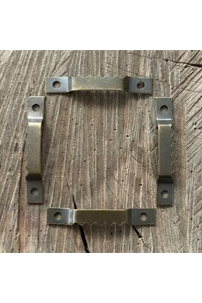 Ars Timsah Tablo Askısı Antik Sarı Askı Çerçeve Askı Aparatı 12adet 6*40mm