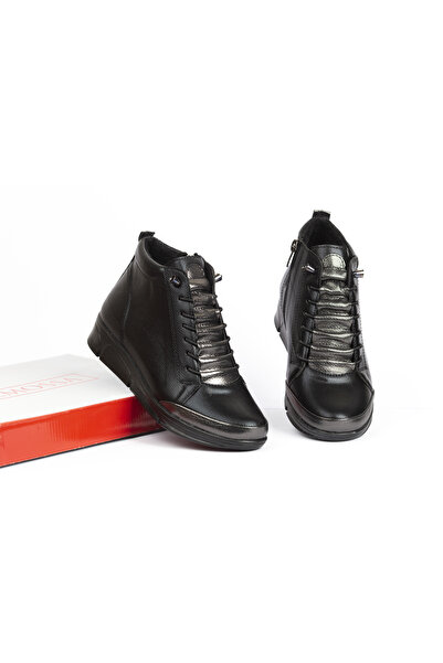 LEMOSSA SHOES LEMOSSA KADIN BOT ORTOPEDİK ANNE YARIM KISA GÜNLÜK ,LASTİKLİ İÇ...