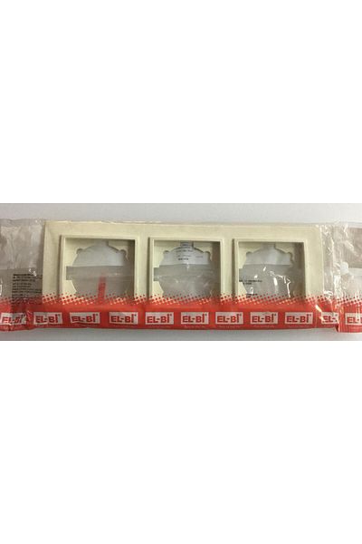 ELBİ Elbi Zena Cream Horizontal Triple Frame