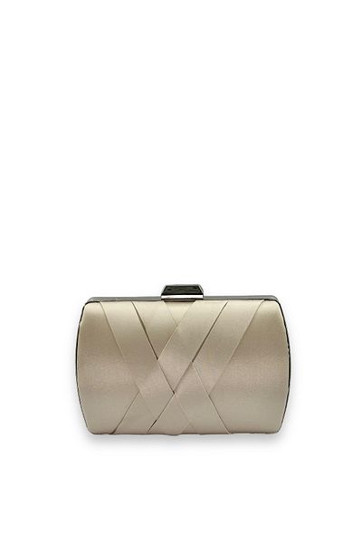Biçanta Nude Satin Evening Bag - Special Design, Βραδινή Τσάντα