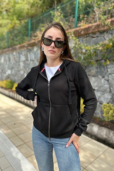 novon Hooded Front Zipper 3 Thread Raster Premium Sweatshirt