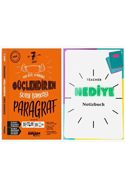 Ankara Yayıncılık 2024 Güncel 7. Sınıf Paragraf Güçlendiren Soru Bankası Yeni...