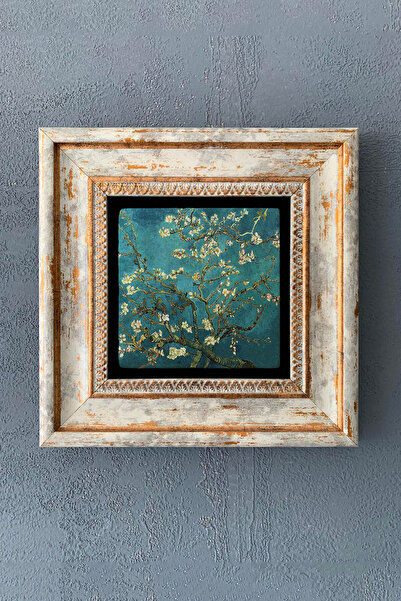 FİNS STONE DECOR Çerçeveli Taş Duvar Dekoru Tablo 20x20 cm-Wall Decor Fins He...