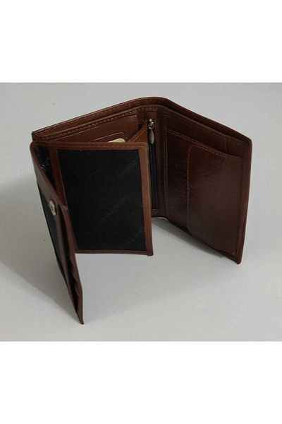 firdevsi hobi Real Leather Vertical Men's Wallet-gold series