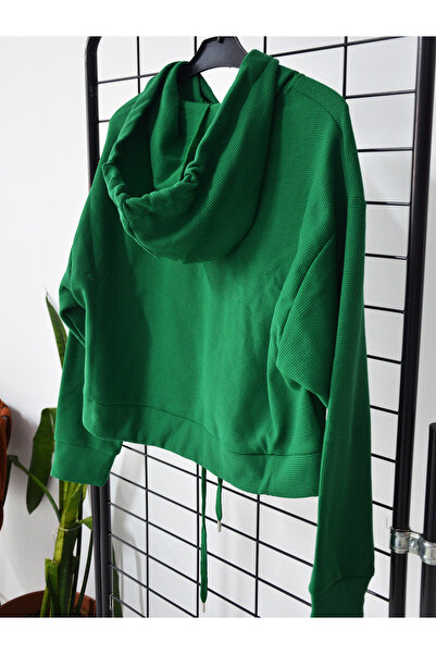 REFA COLLECTİON سويت شيرت محبوك بغطاء للرأس