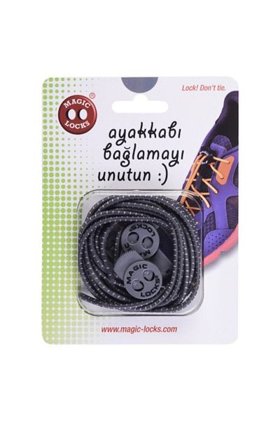 Magiclocks Magic Locks Gray Round Smart Laces (round)