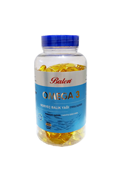 Balen Omega 3 Norveç Balık Yağı İçeren 200 Kapsül (1380 MG - Form)