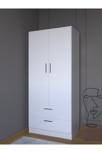 ESYAH İki Kapaklı İki Çekmeceli Dolap