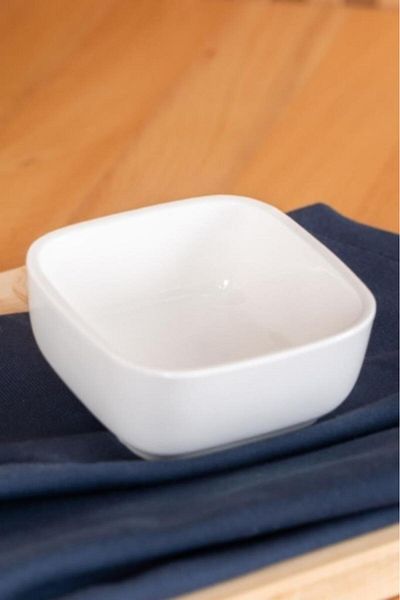 Digithome Acar Pure Royal Porcelain Bowl 9 Cm Square White - Sct-05412 C320.033