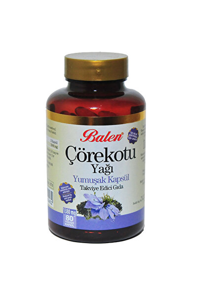 Balen Çörek Otu Yağı 1380 Mg Yumuşak 80 Kapsül