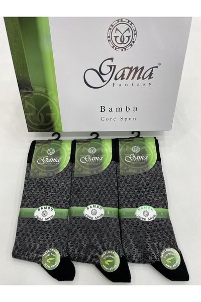 Gama Çorap 3 части бамбукови 100% естествени дебели зимни мъжки чорапи без шарки, без найлон