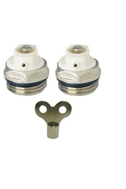 Kalite Radyatör Prujör Petek Havlupan Hava Alma Purjör Anahtarı 2+1 Adet