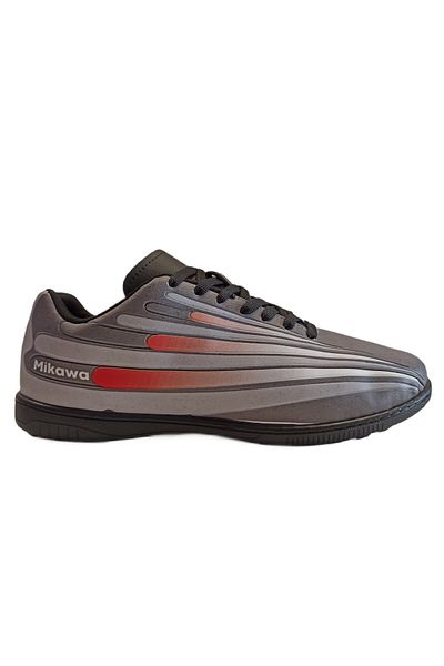 Mikawa Pantofi de fotbal exclusivi H-1008-3 gri pentru bărbați cu covor
