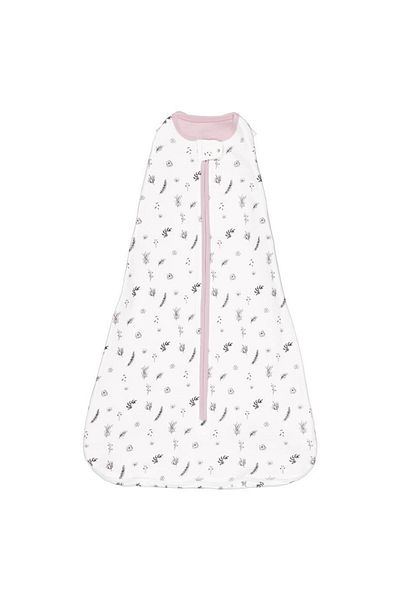 Woolnat 0-36 Months Organic Merino Wool Double Layer Sleeveless Flower Themed Baby Swaddle/Sleeping Bag