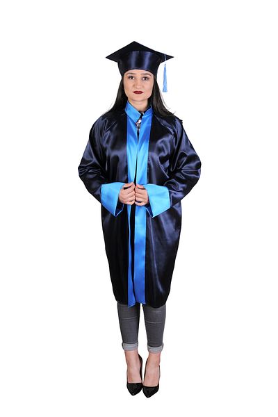 Mandalin Consept Graduation Cube Junior High School Navy Blue