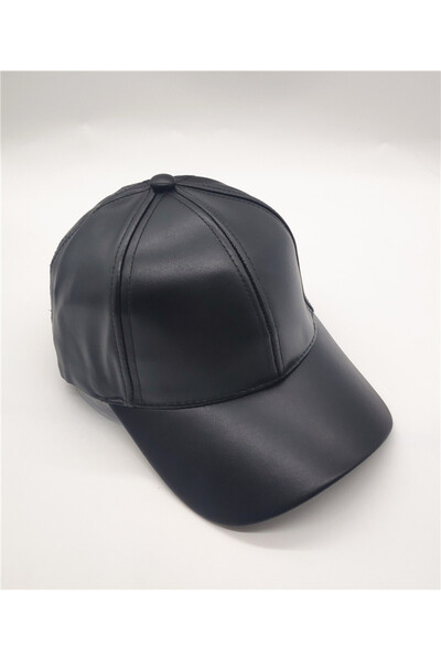 Suem Șapcă din piele neagră