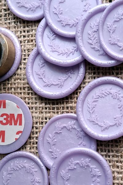 Dekorden 50 ready-made seals - Lilac
