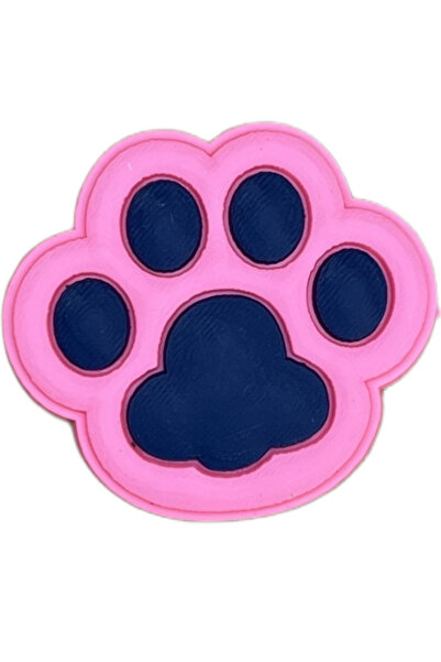 Crocs Terlik Süsü-jibbitz-Pembe paticik-charm-anahtarlık-bileklik Takıları