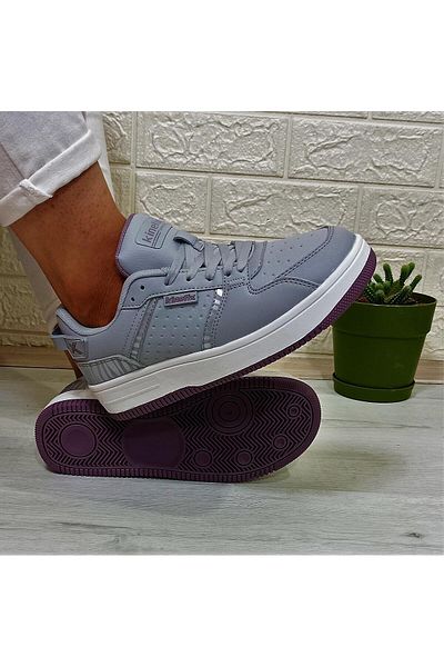Kinetix Enner Pu Grey-White-Rose Dried Fuspet Sneaker Sports Shoes