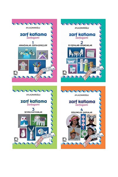 Uçanbalık Yayıncılık Zarf Katlama Sanatı-Zarfogami 4 Kitap