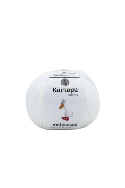 Kartopu Amigurumi Toy Punch Punch Πλεκτό νήμα Λευκό K010