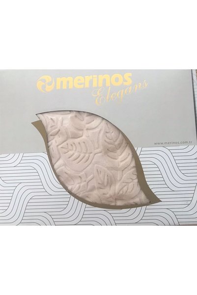 ebruceyizevi Merinos Elegans Tek Kişilik Battaniye Krem