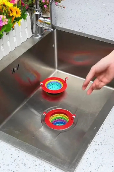 MOBEE 6 Kademeli Renkli Lavabo Süzgeçi Lavabo Mesh Süzgeç Kapağı Banyo Mutfak...