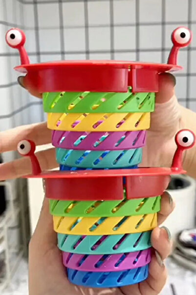 Markafox مصفاة حوض ملونة مكونة من 6 مراحل - غطاء مصفاة شبكي، للحمام والمطبخ